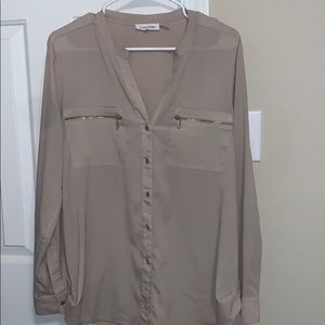Tan shirt